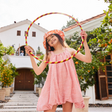 Vestido campana cuadrille damasco