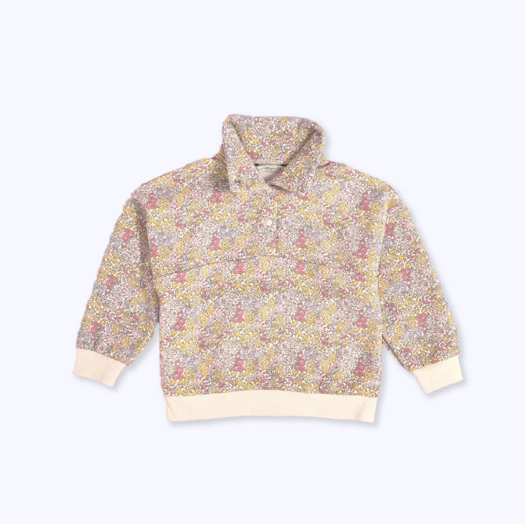 Poleron zipper rosado