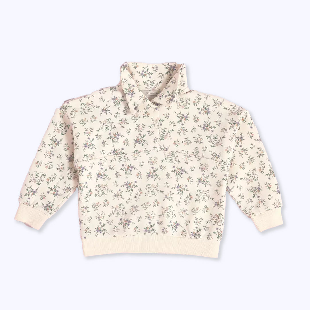 Poleron zipper beige