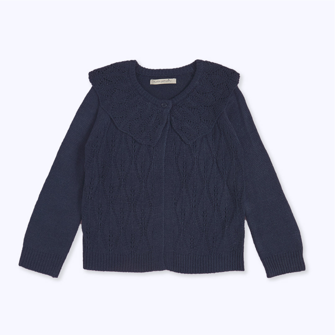 Chaleco cardigan navy