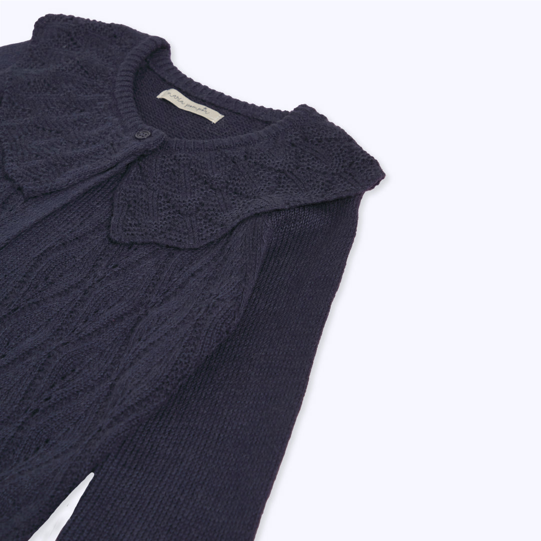 Chaleco cardigan navy