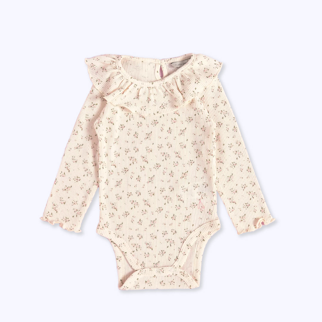 Body cuello vuelo flor