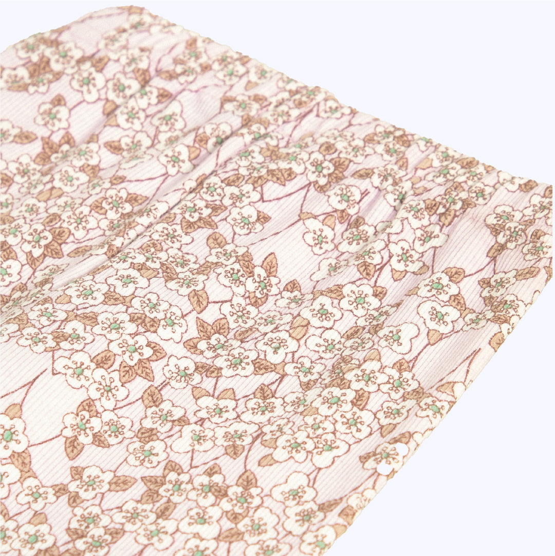 Calza niña Flor rosa