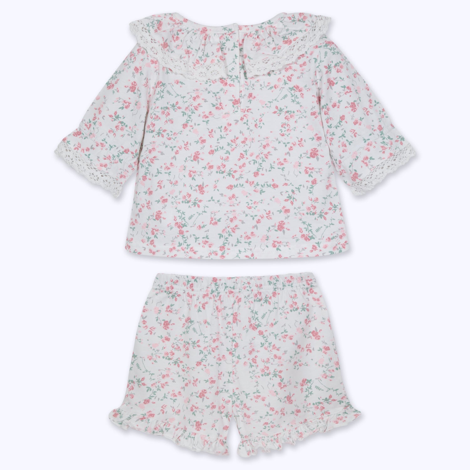 Pijama niña flores