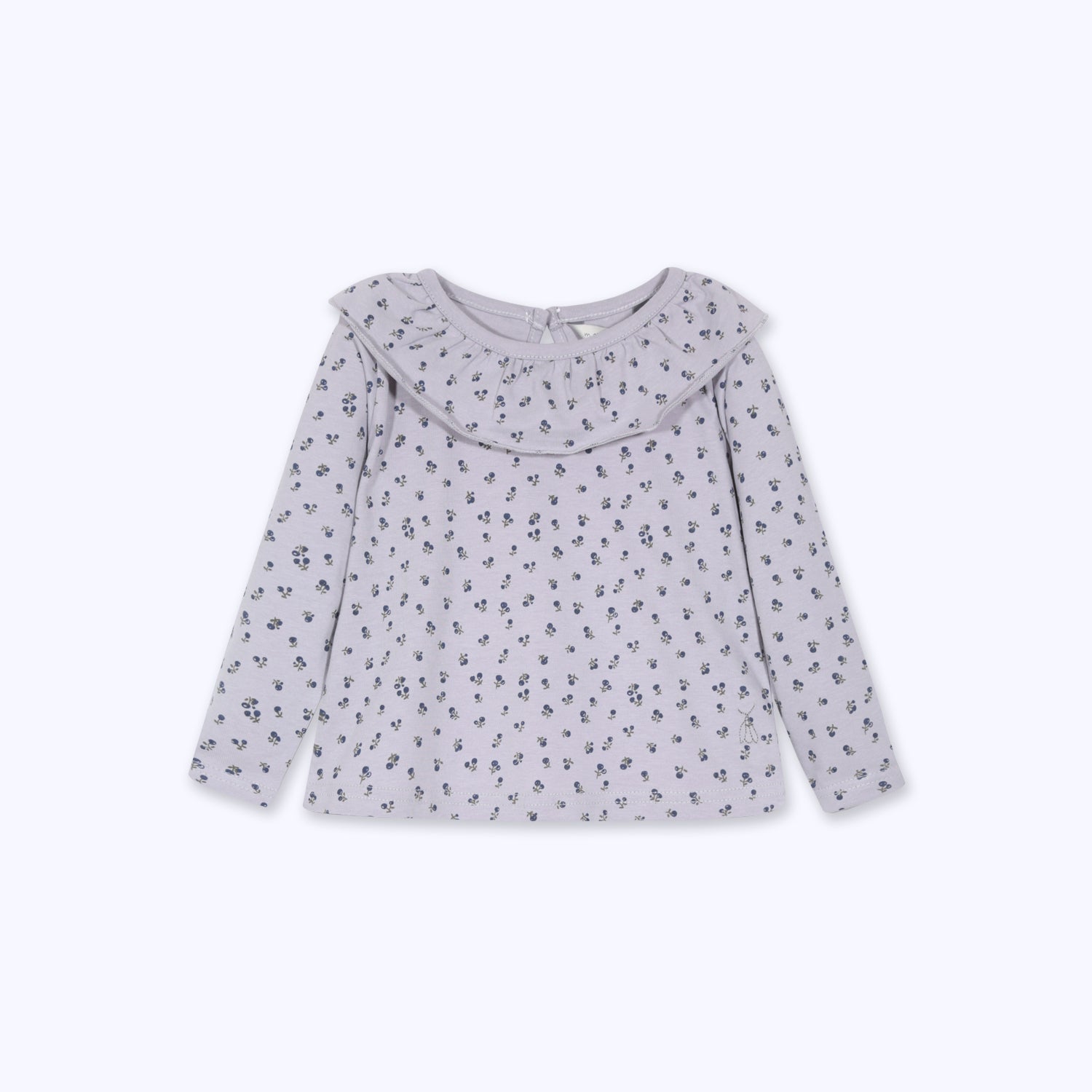 Polera cuello ramita navy