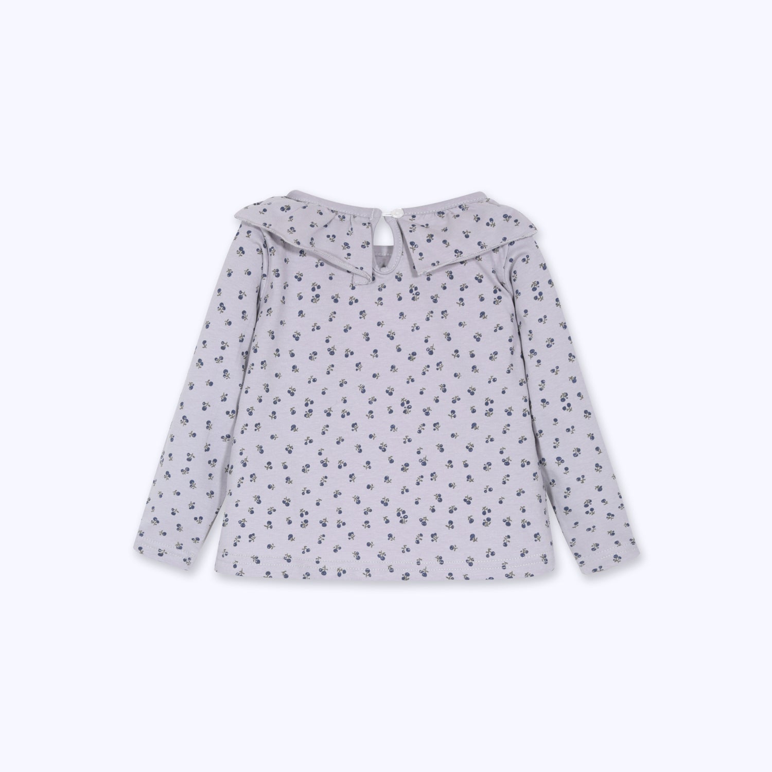 Polera niña ramitas navy