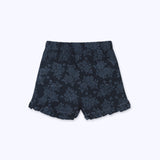 Short vuelitos jeans flores