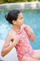 Traje de baño halter rojo