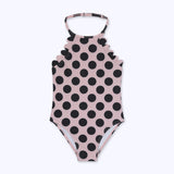 Traje de baño halter dots