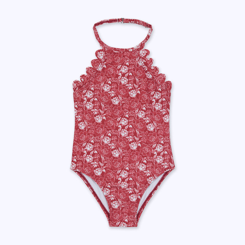 Traje de baño halter rojo