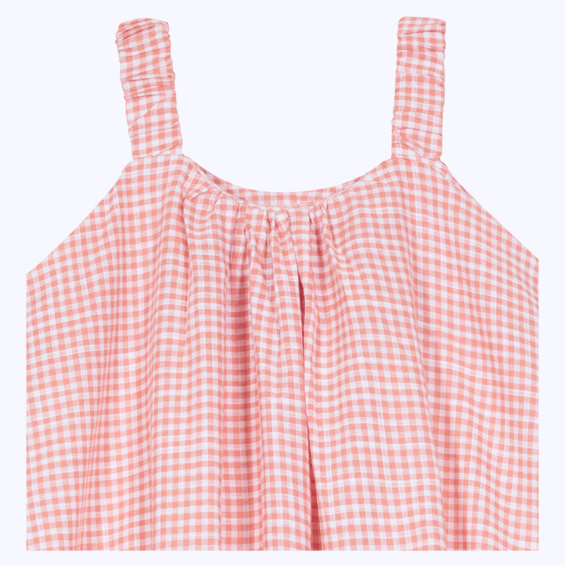 Vestido campana cuadrille damasco