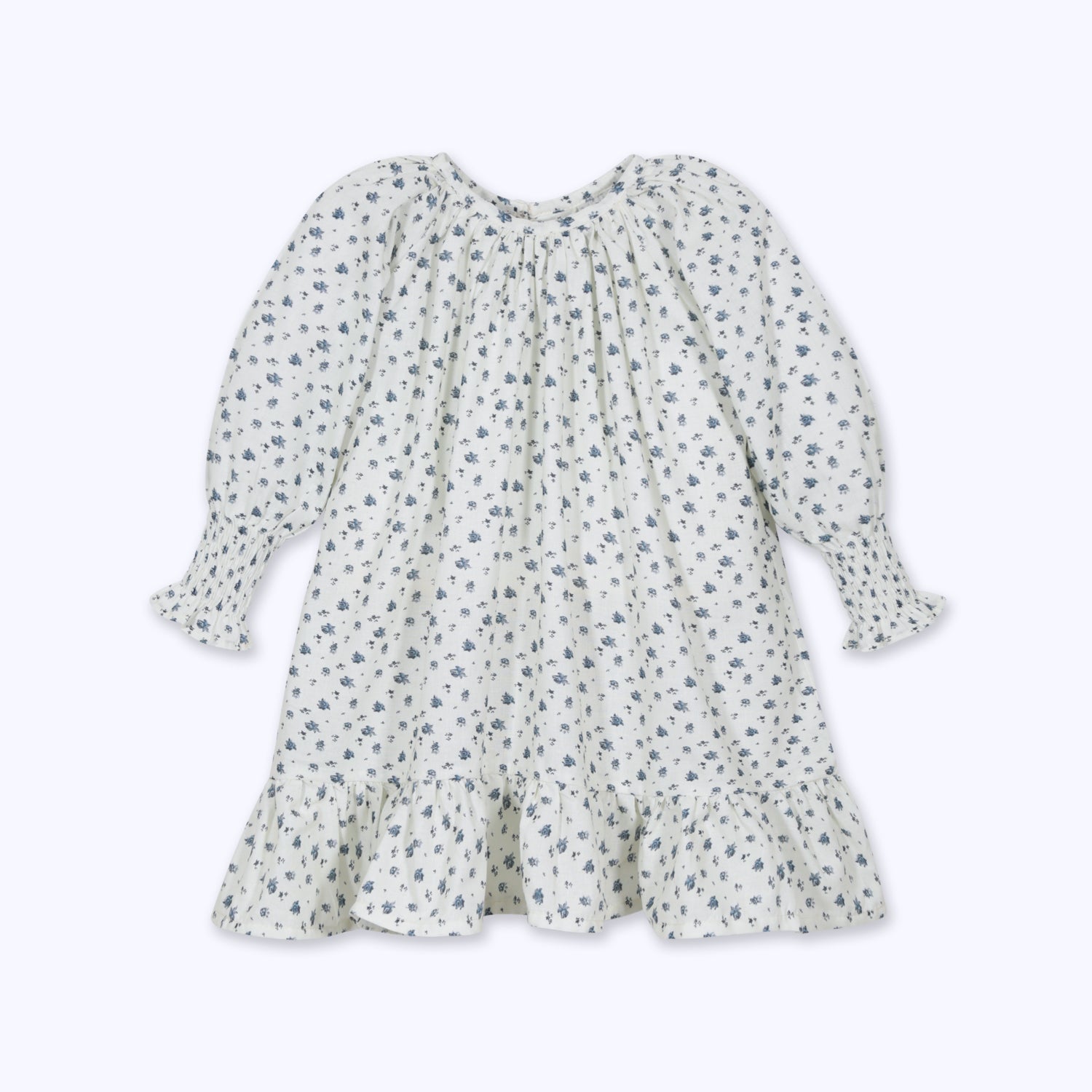 Vestido dulce flor azul