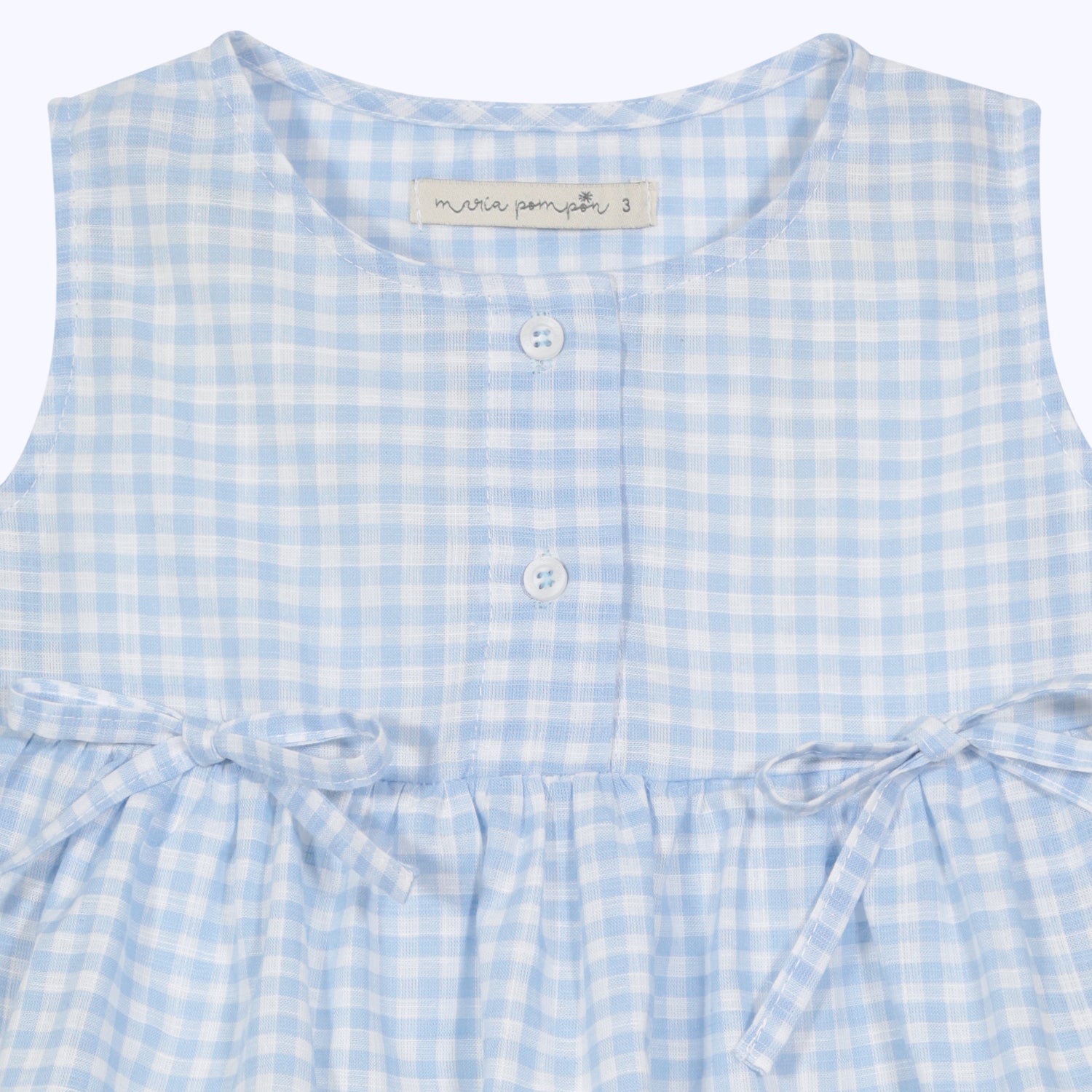 Blusa Vuelos cuadrille celeste