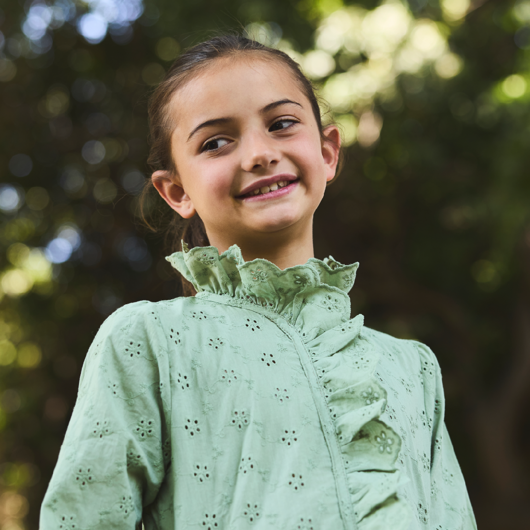 Blusa Valentina verde sueño