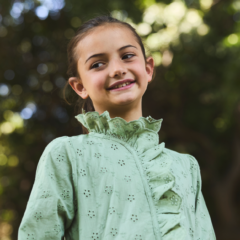Blusa Valentina verde sueño