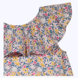 BLUSA CUELLO FLORES MOSTAZAS