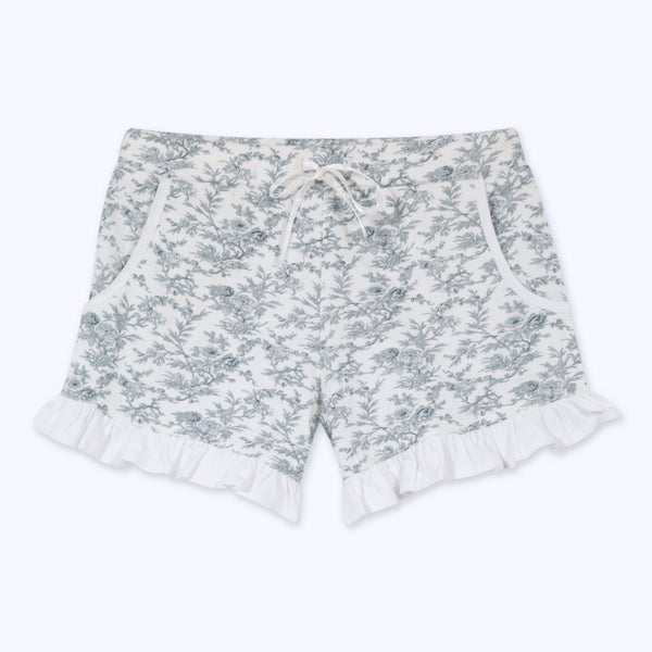 SHORT TOILE AZUL