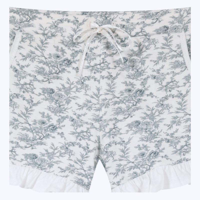 SHORT TOILE AZUL