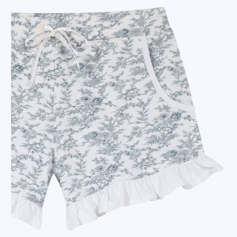 SHORT TOILE AZUL