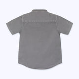 CAMISA MAO CORTA GRIS CLARO