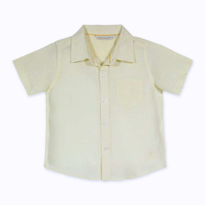 CAMISA LINO AMARILLO